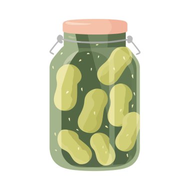 Cam kavanozdaki taze organik fıstıklar izole edilmiş.