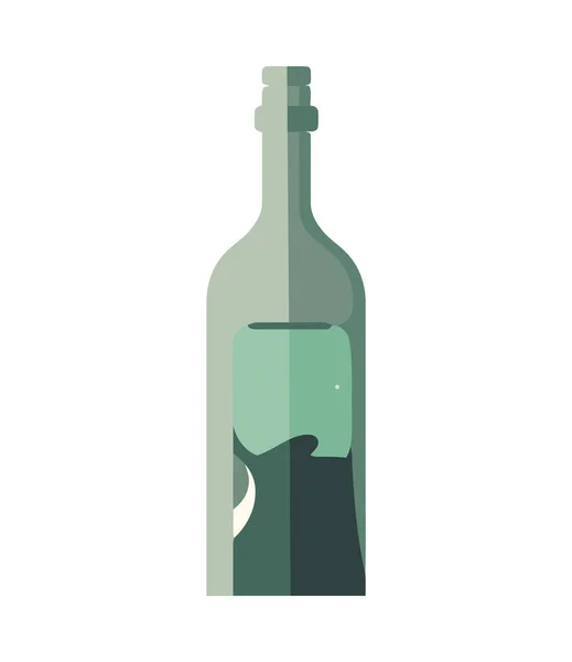 Weinflaschen Symbol Symbolisiert Feier Und Erfrischung — Stockvektor