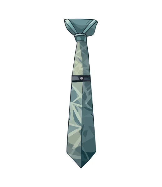 Розкішна Мода Елегантність Шовкової Краватки Ізольовані — стоковий вектор