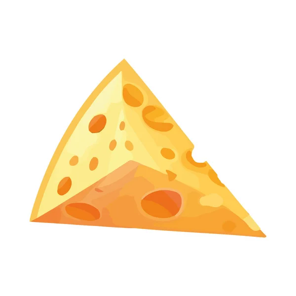 Изолированная Икона Вкусного Сыра — стоковый вектор