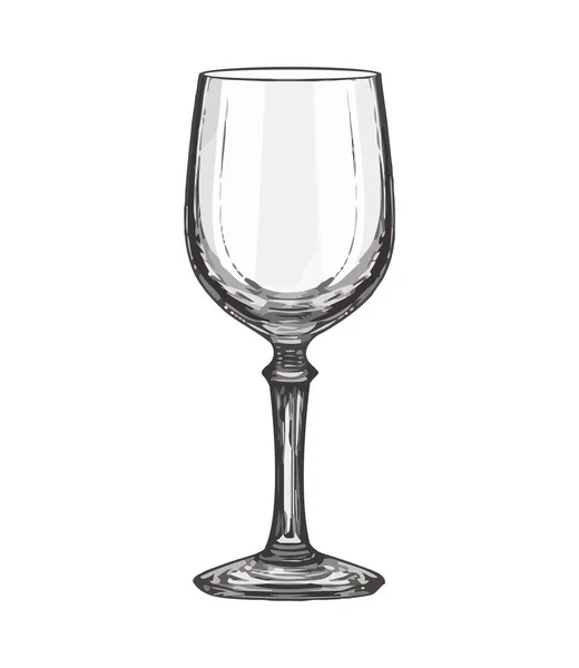 Verre Vin Luxe Symbolise Élégance Icône Célébration — Image vectorielle