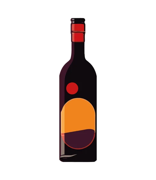 Cabernet Sauvignon Grape Celebration Luxury Icon Isolated — Stock Vector