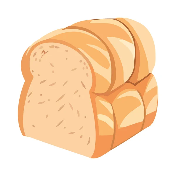 Frisch Gebackenes Brot Eine Gourmet Genuss Ikone — Stockvektor
