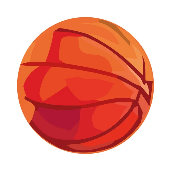 Basketbal Bal Moderne Apparatuur Pictogram Geïsoleerd — Stockvector