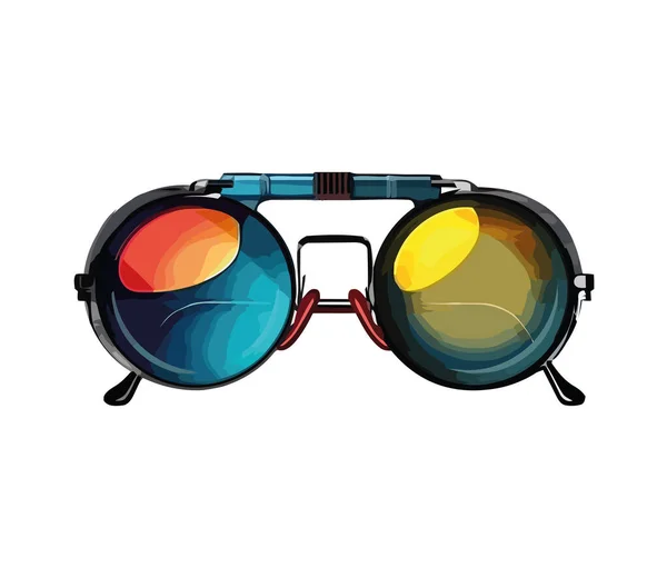 Óculos Sol Para Aventuras Verão Ícone Isolado —  Vetores de Stock