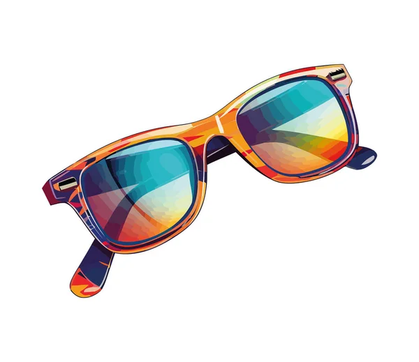 Sunglasses Fashion Statement Accessory Icon Isolated — Stock Vector
