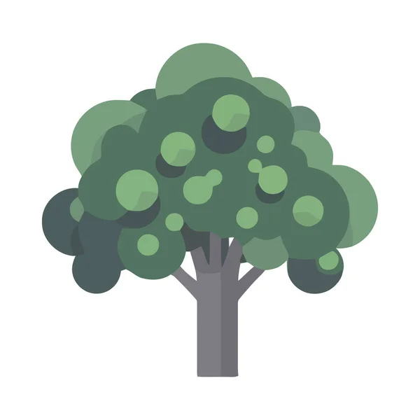 Изолированный Абстрактный Силуэт Иконки Ветви Дерева — стоковый вектор