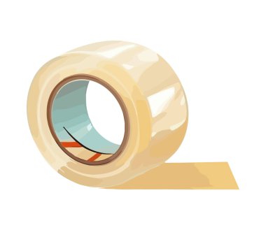 endüstriyel yapıştırıcı bant simgesi izole edildi