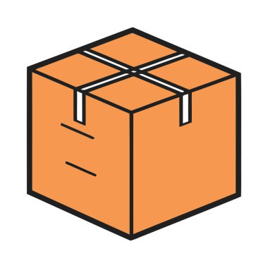 Nakliye kutusu endüstri ulaşım hizmeti simgesini simgeliyor