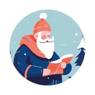 Kışlık kıyafet giymiş yaşlı sakallı adam izole edilmiş.