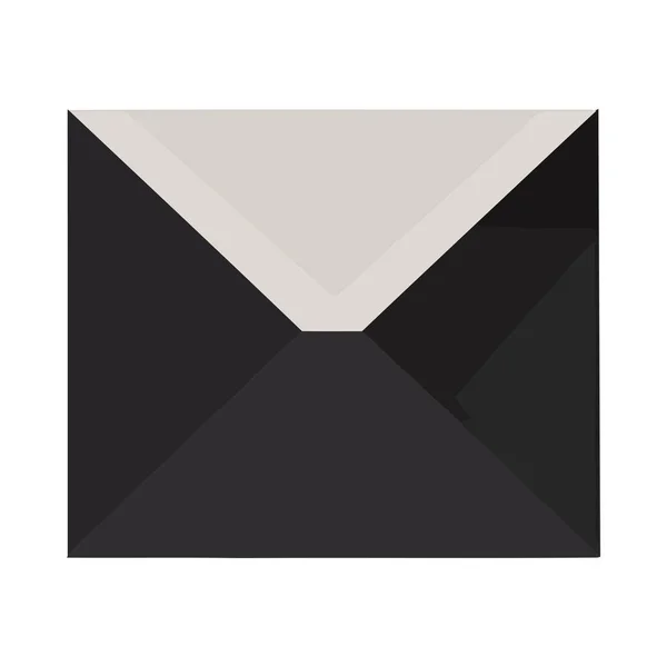 Enviar Email Com Ícone Documento Branco Isolado — Vetor de Stock