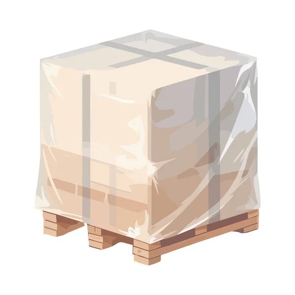 Izolovaná Ikona Distribuce Lepenkových Krabic — Stockový vektor