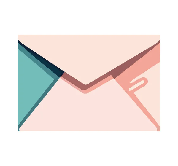 Korespondence Přes Mail Moderní Komunikační Ikona Izolované — Stockový vektor