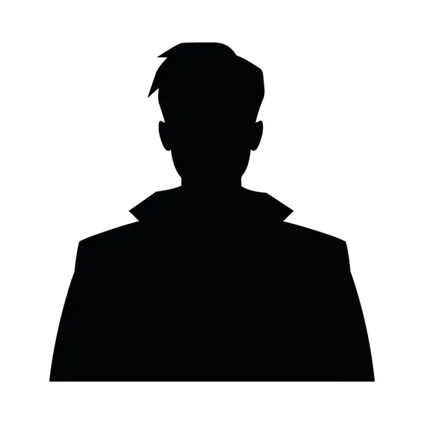 One Silhouette Businessman Isolated Icon Design — Stock Vector