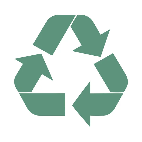 回收符号收集循环箭头图标隔离 — 图库矢量图片