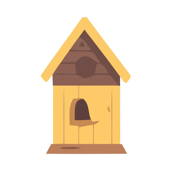 Roztomilý Ptačí Dům Design Ikona Izolované — Stockový vektor