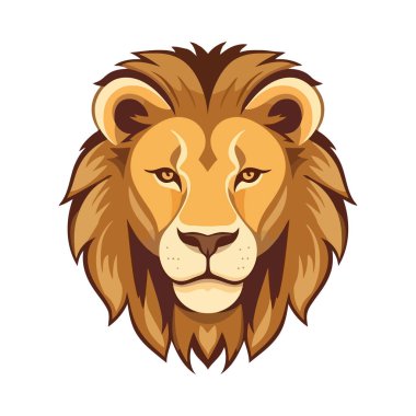 Kükreyen aslan, gücün ve saldırganlığın sembolü izole edilmiş.