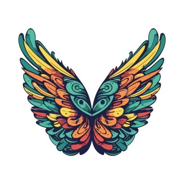 Kanat tüyü zarafeti ve izole edilmiş özgürlük simgesini simgeler.