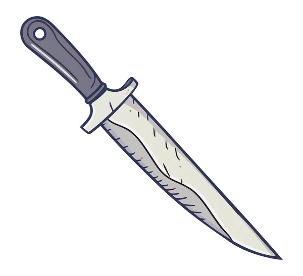 Vektor Illustration Des Messer Utensil Symbols Isoliert — Stockvektor