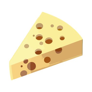 Taze mozzarella dilimlenmiş organik simge izole