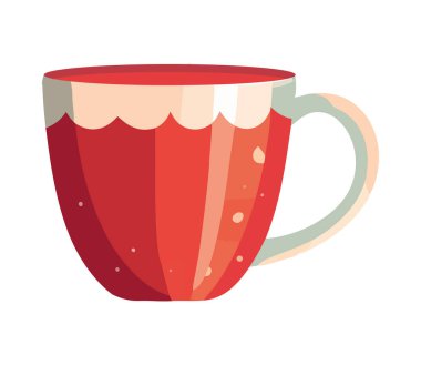 Beyaz arkaplan simgesinde kahve kupası simgesi izole edildi