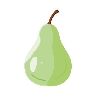 Olgun armut, sağlıklı beslenen taze ikon izole edilmiş meyve