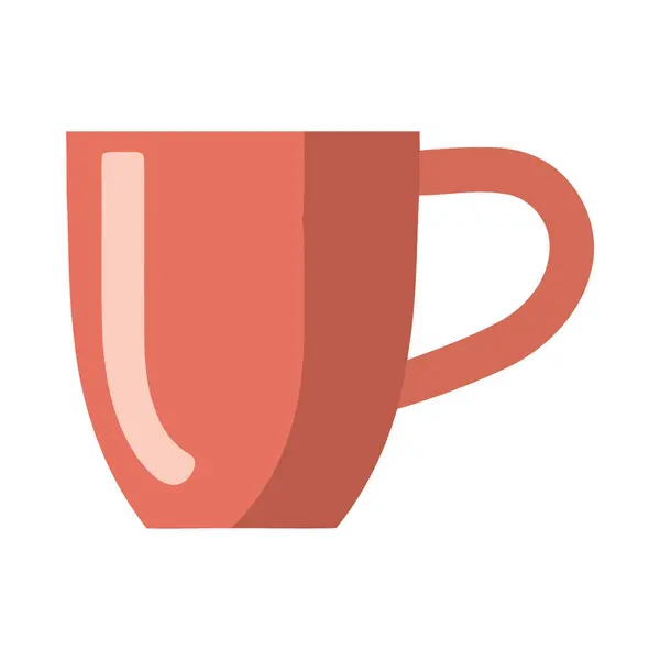 Kaffeetassen Symbol Symbolisiert Koffein Und Hitze Symbol Isoliert — Stockvektor