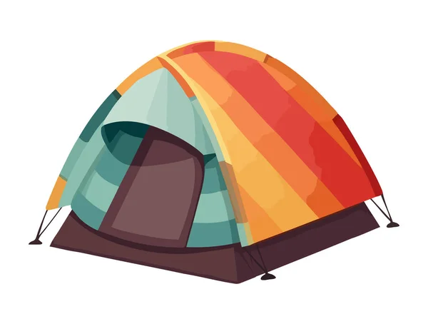 Äventyr Naturen Camping Tält Ikon Isolerad — Stock vektor