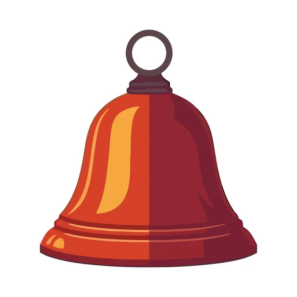 Old Fashioned Handbell Ringing Symbol Alertness Icon Isolated — Stock Vector