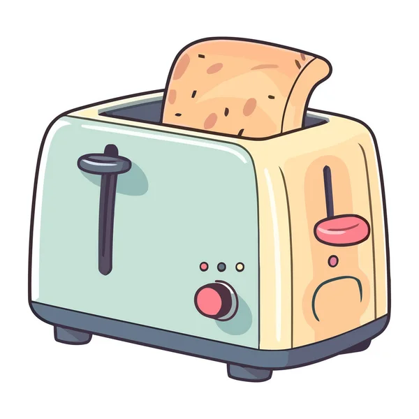 Смажений Хліб Свіжий Готовий Обіду Значок Ізольований — стоковий вектор