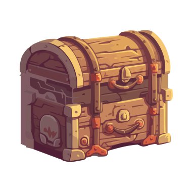 Altın sikkelerle dolu antik hazine sandığı izole edilmiş.