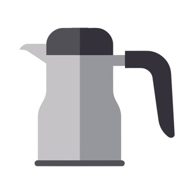 Metal çaydanlık tutacağı simgesi, ferahlatıcı içecek simgesini izole eder