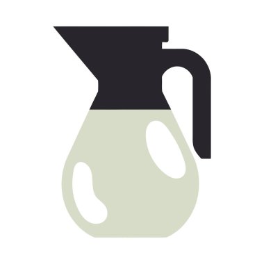 Şeffaf şişe doldurma sıvısı, içecek ikonu izole