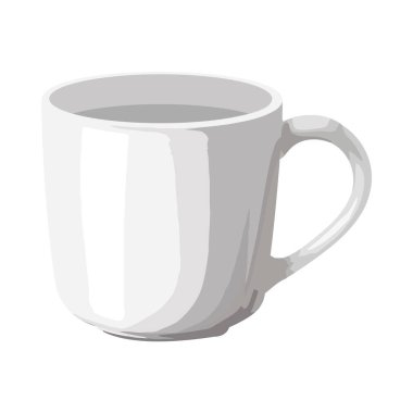 İzole edilmiş simgeyle bardakta sıcak içecek