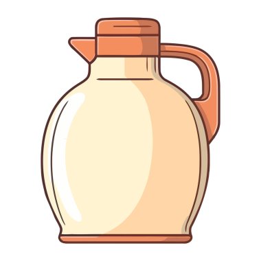 Antika çömlek ikonunda taze şarap izole edilmiş.