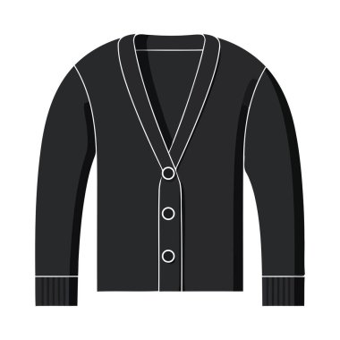Moda ikonu modern giysi ceketi izole edildi