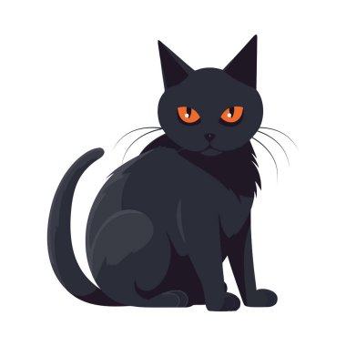 Şirin kedi yavrusu oturmuş, bıyık ikonuyla doğayı seyrediyor.