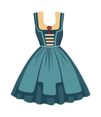 Mavi ipek gece elbisesi ikonuyla model izole edildi.