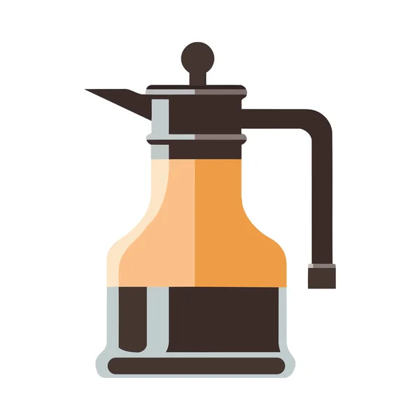 Μονό Αντικείμενο Συμβολίζει Εθισμό Στην Καφεΐνη Στην Κουζίνα Εικονίδιο Απομονωμένο — Διανυσματικό Αρχείο