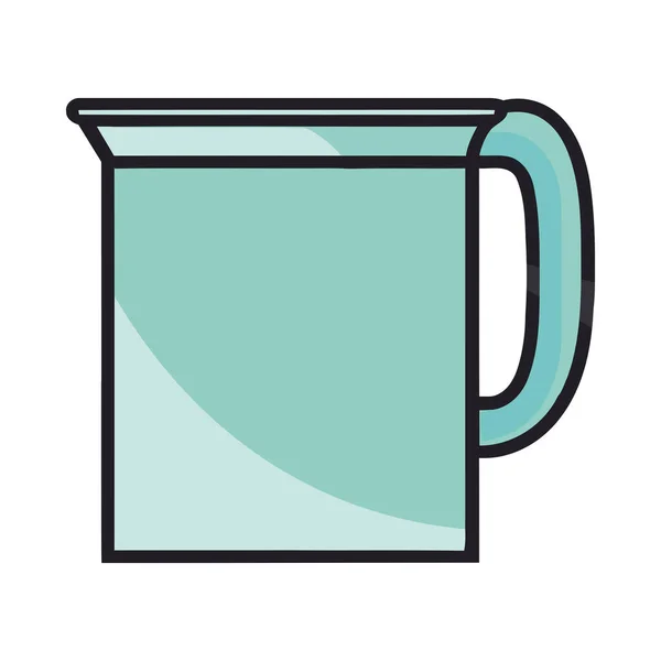 Современный Дизайн Кружки Кофе Символом Кофеина Изолированы — стоковый вектор