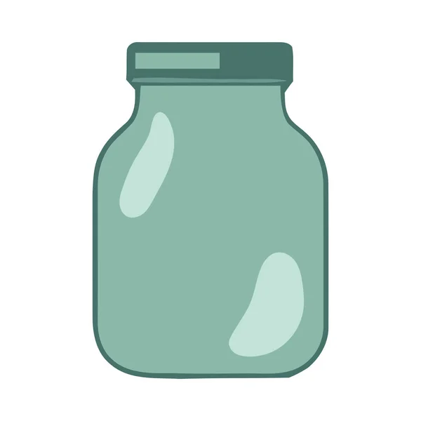 Иконка Органической Бутылки Молока Свежей Этикеткой — стоковый вектор
