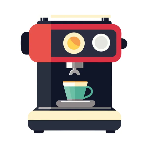 Frischer Cappuccino Modernen Coffeeshops — Stockvektor