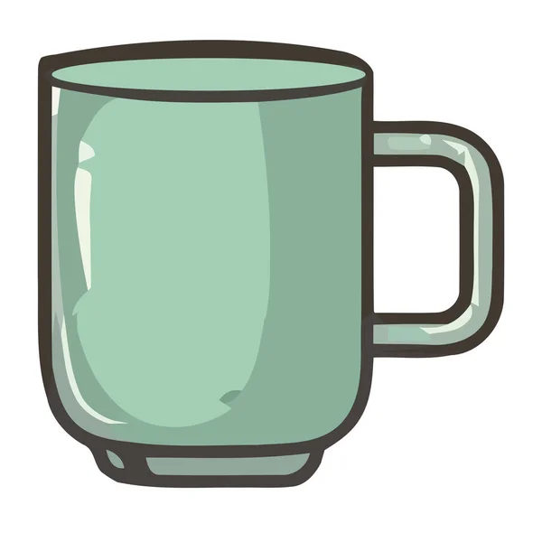 Kaffeetasse Symbol Weißer Hintergrund Isoliert — Stockvektor