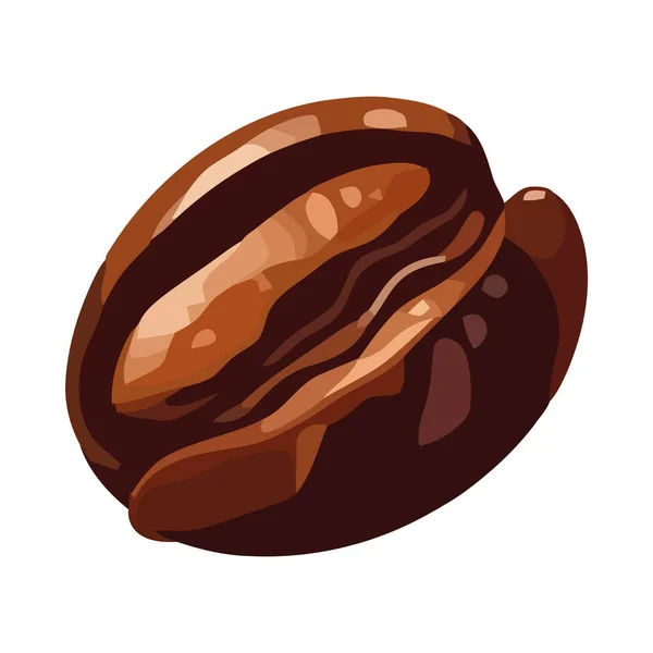 Gourmet Kaffeebohnen Skizze Auf Hintergrund Symbol Isoliert — Stockvektor