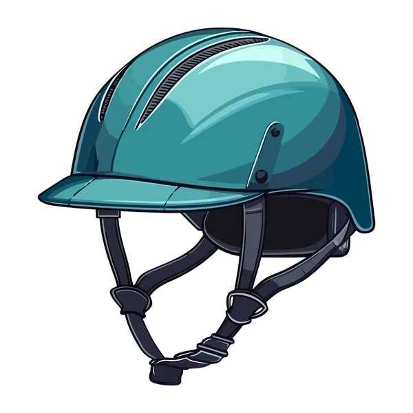 極端なスポーツアドベンチャーアイコンのための安全なヘルメットデザイン孤立 — ストックベクタ