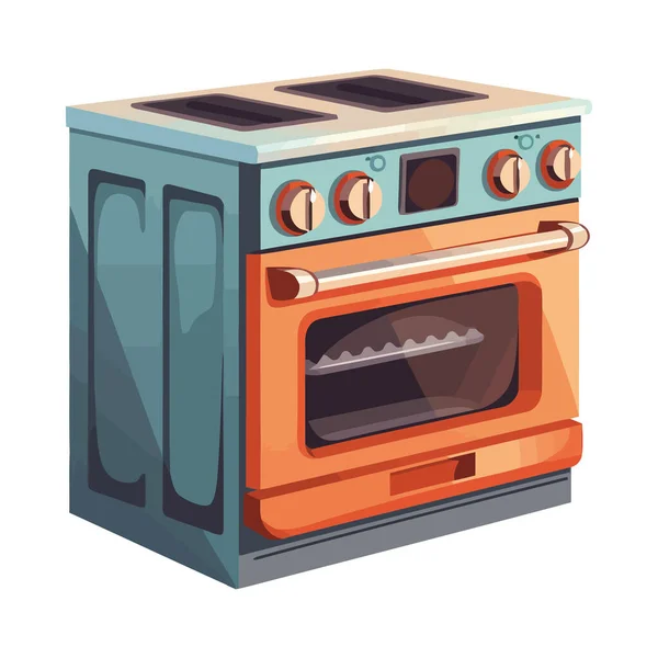 Küchengeräte Zum Kochen Von Mahlzeiten Ikone Isoliert — Stockvektor
