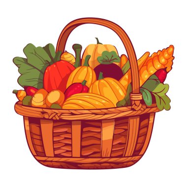 Sağlıklı beslenme ikonu için taze sebzeler toplandı.