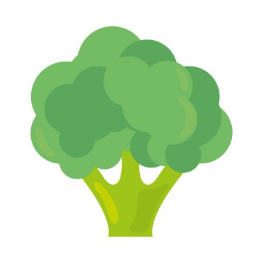 Brokoli taze sebze ikonu tasarımı izole edildi