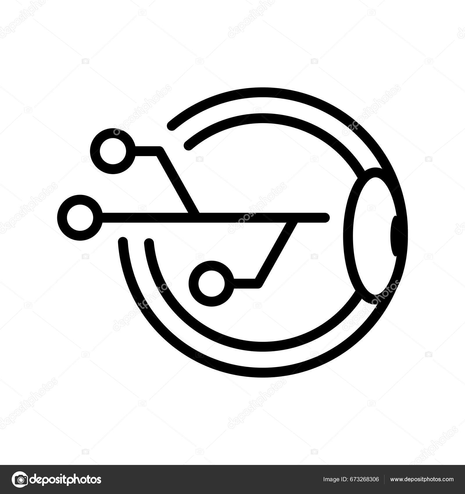 Technology Robot Eye Vector Isolated Stock Vector by ©stockgiu 673268306