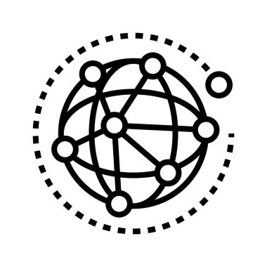 genel bağlantı simgesi vektörü izole edildi